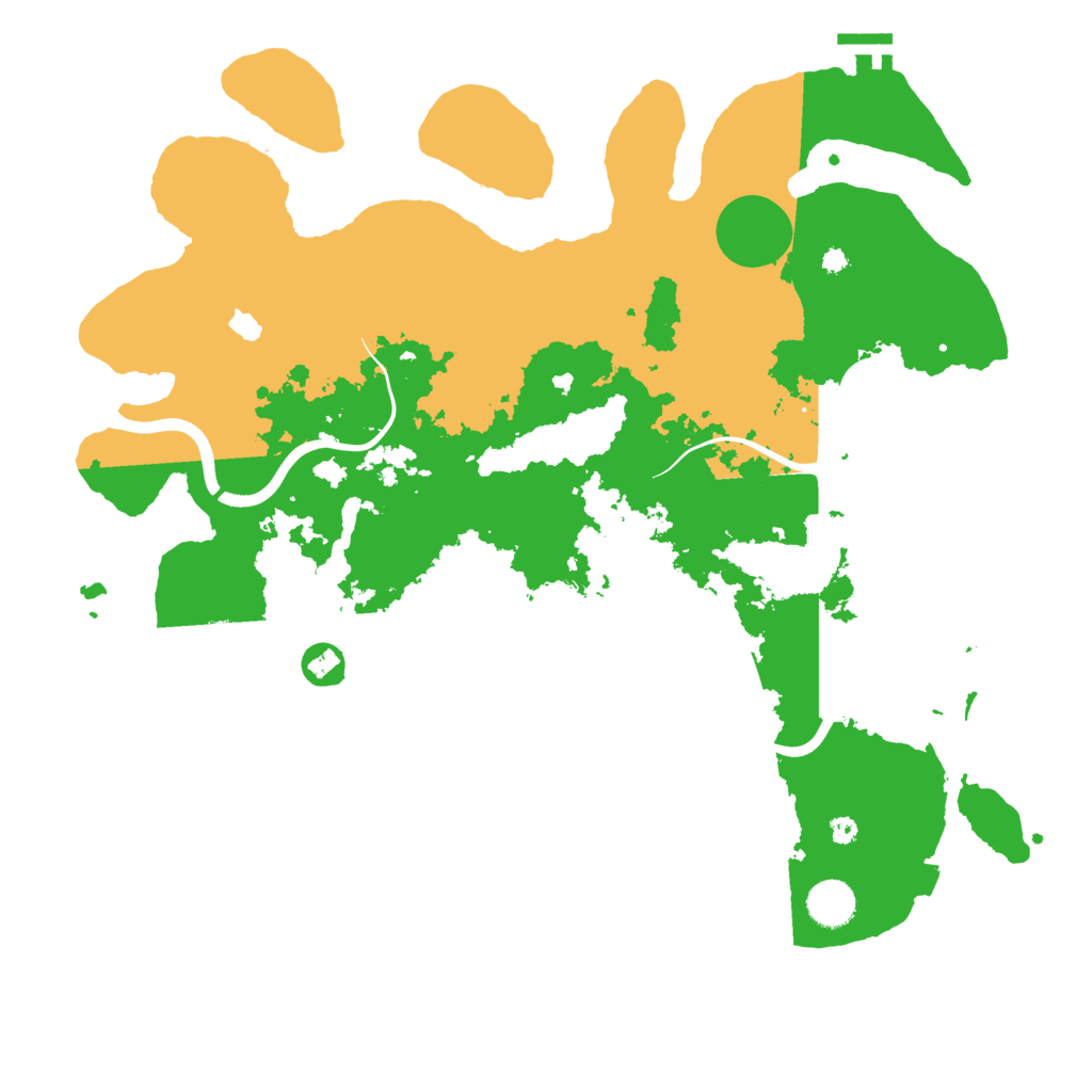 Biome Rust Map: Procedural Map, Size: 4000, Seed: 8007