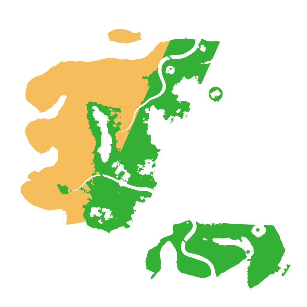 Biome Rust Map: Procedural Map, Size: 3500, Seed: 589221048