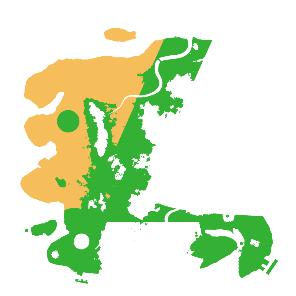 Biome Rust Map: Procedural Map, Size: 3500, Seed: 589221048