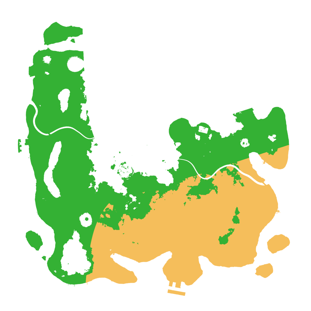 Biome Rust Map: Procedural Map, Size: 3550, Seed: 205239