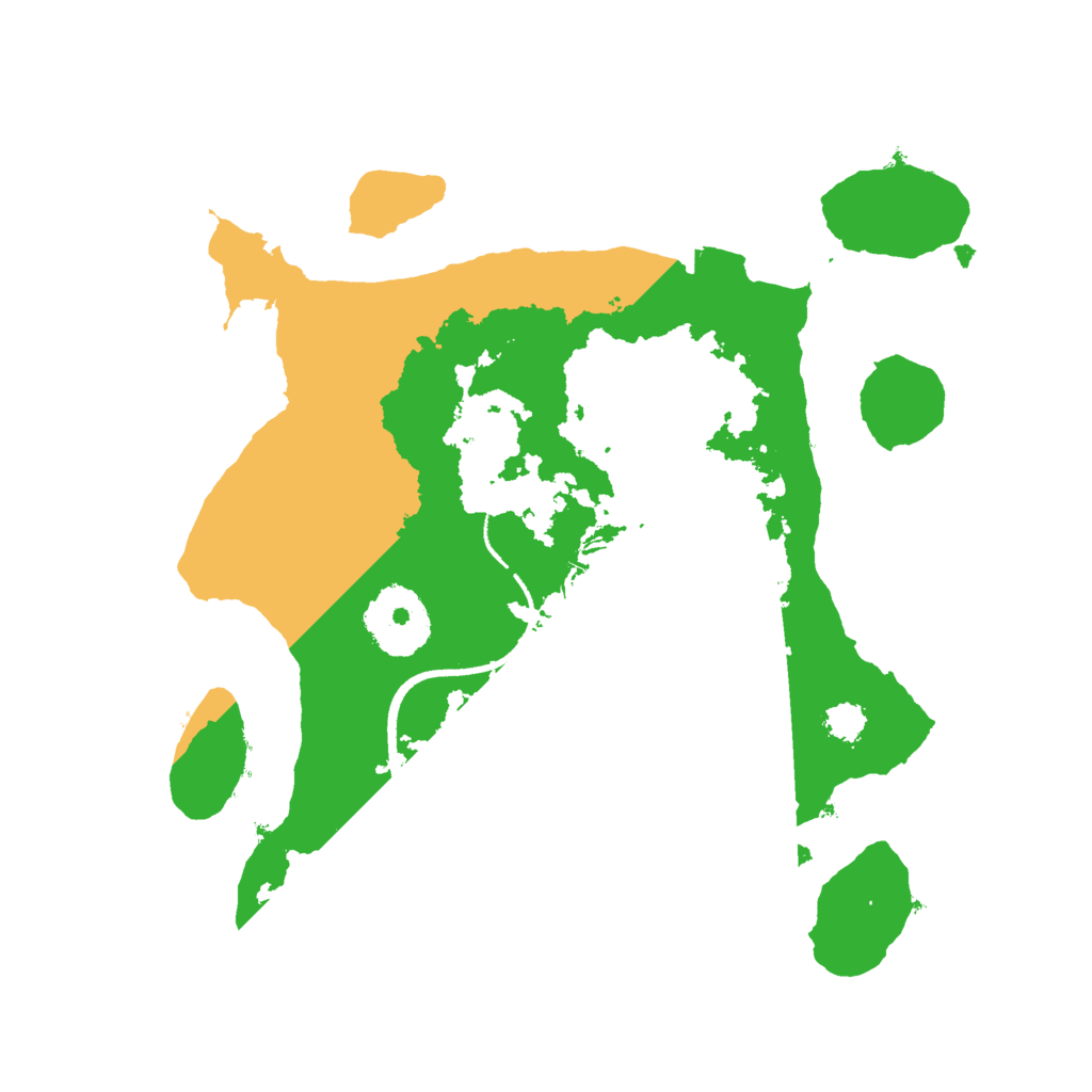 Biome Rust Map: Procedural Map, Size: 2500, Seed: 353534