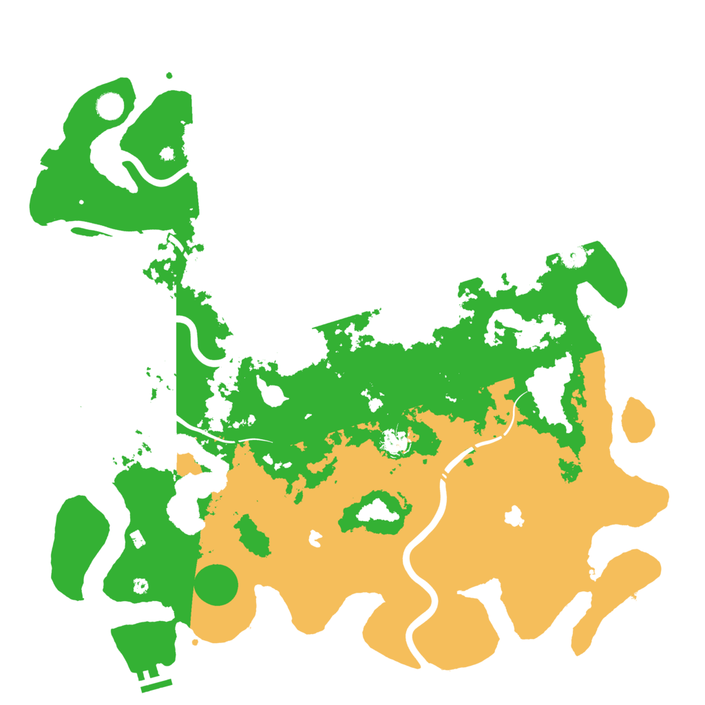 Biome Rust Map: Procedural Map, Size: 4500, Seed: 666666