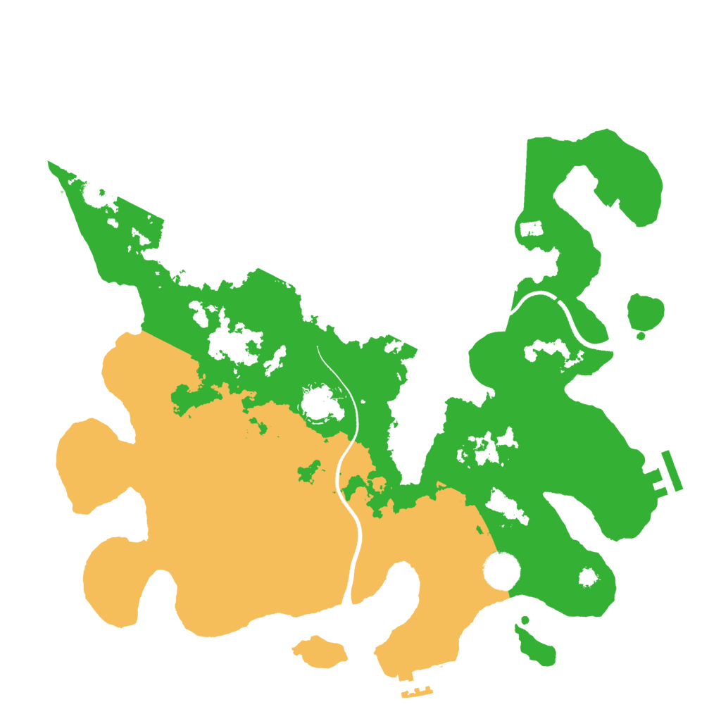 Biome Rust Map: Procedural Map, Size: 3500, Seed: 1159631987