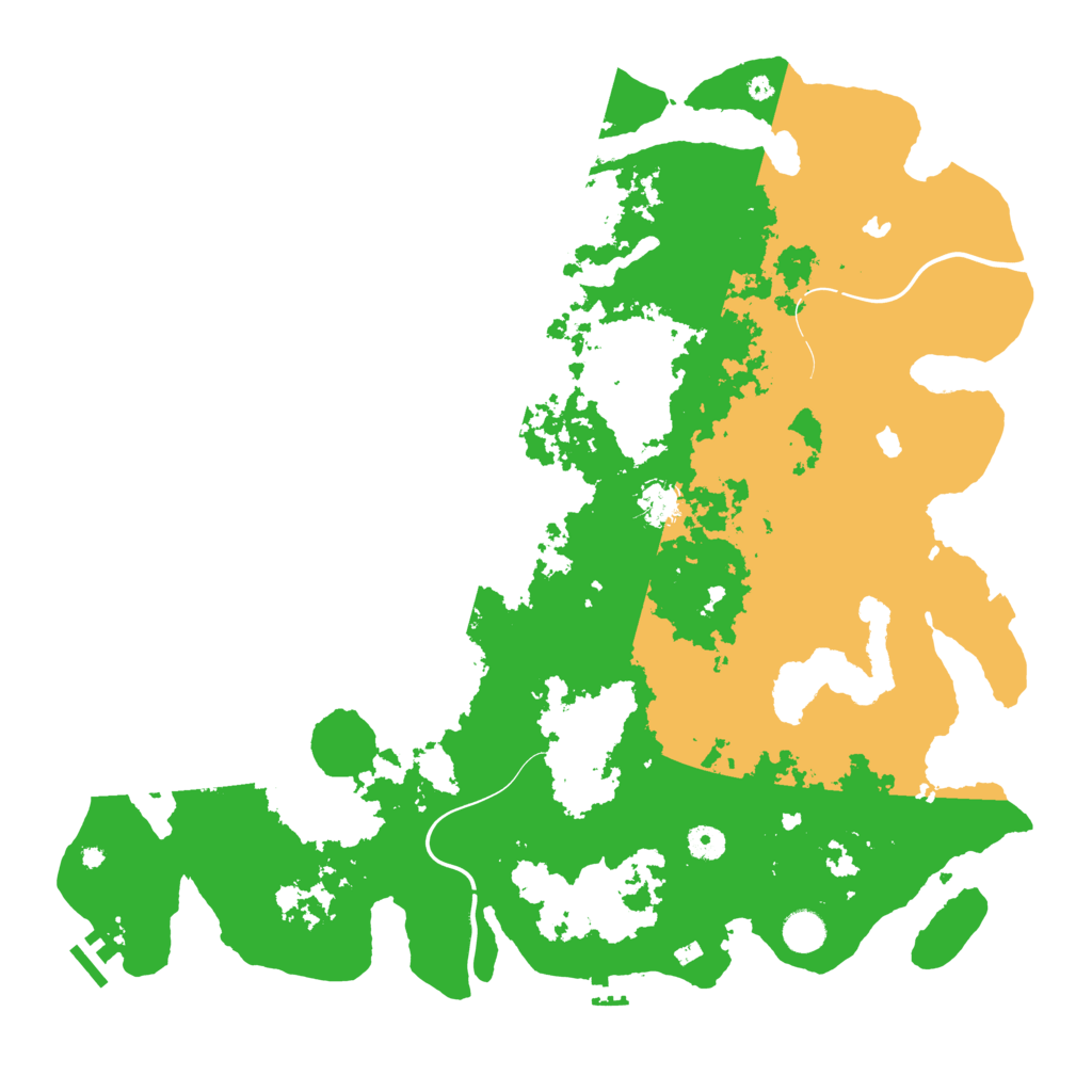 Biome Rust Map: Procedural Map, Size: 4500, Seed: 812349