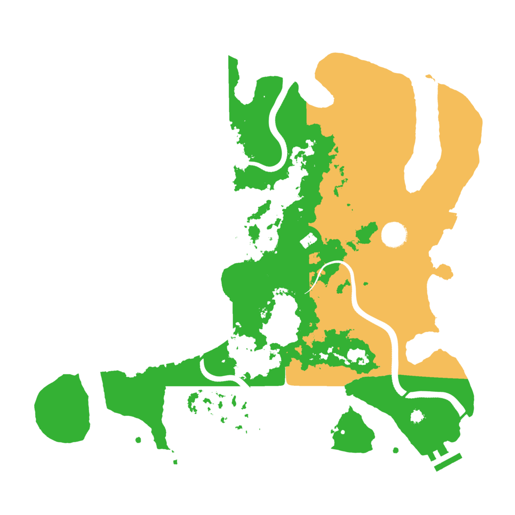 Biome Rust Map: Procedural Map, Size: 3550, Seed: 630203