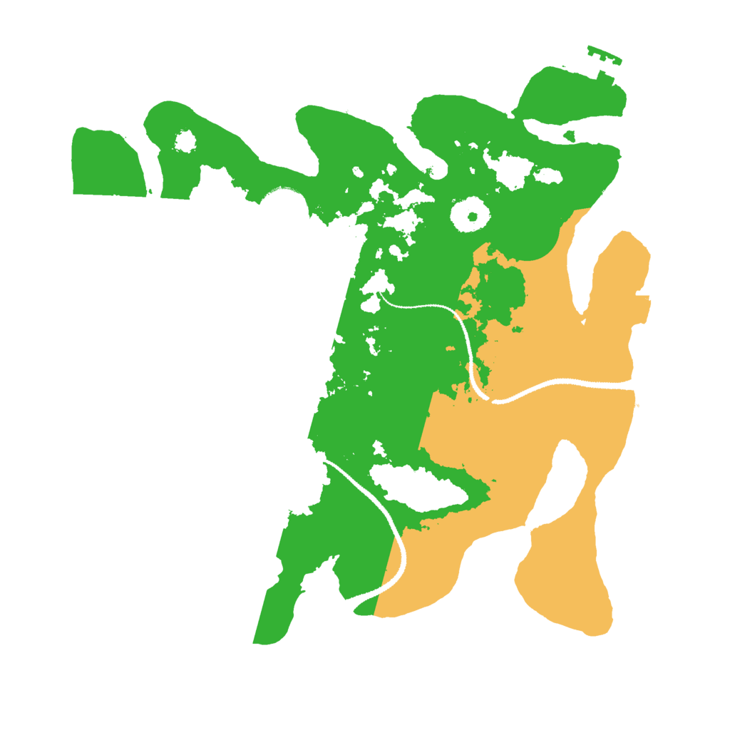 Biome Rust Map: Procedural Map, Size: 3000, Seed: 11351