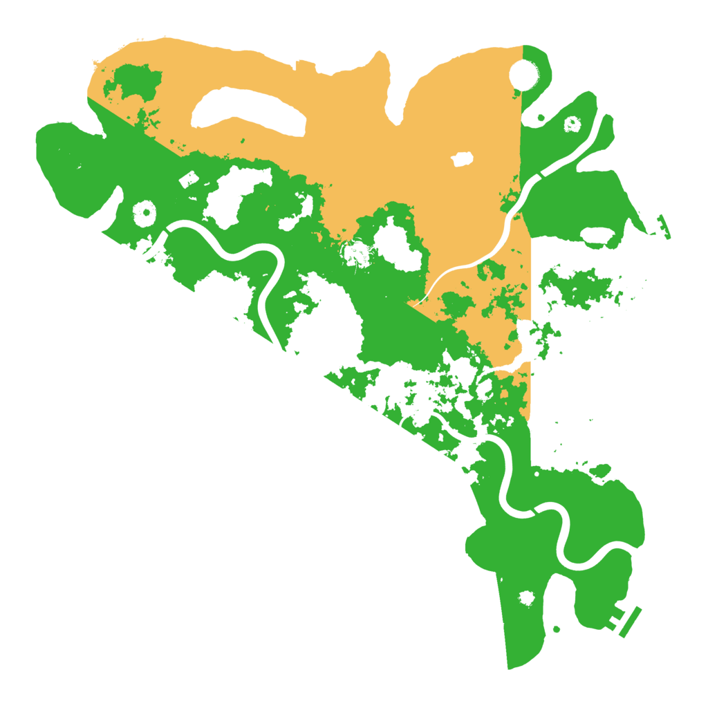 Biome Rust Map: Procedural Map, Size: 4200, Seed: 118377237