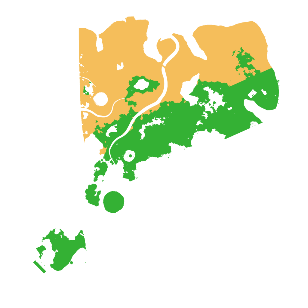 Biome Rust Map: Procedural Map, Size: 4000, Seed: 664618