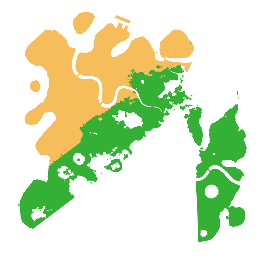 Biome Rust Map: Procedural Map, Size: 3500, Seed: 78945