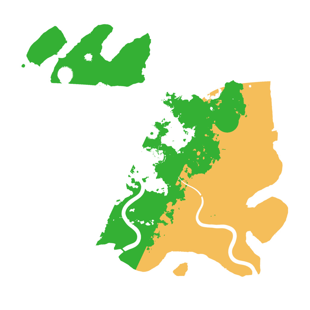 Biome Rust Map: Procedural Map, Size: 3550, Seed: 189854