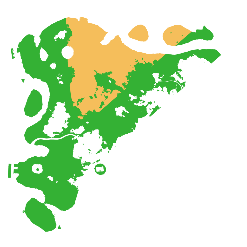Biome Rust Map: Procedural Map, Size: 3550, Seed: 970848