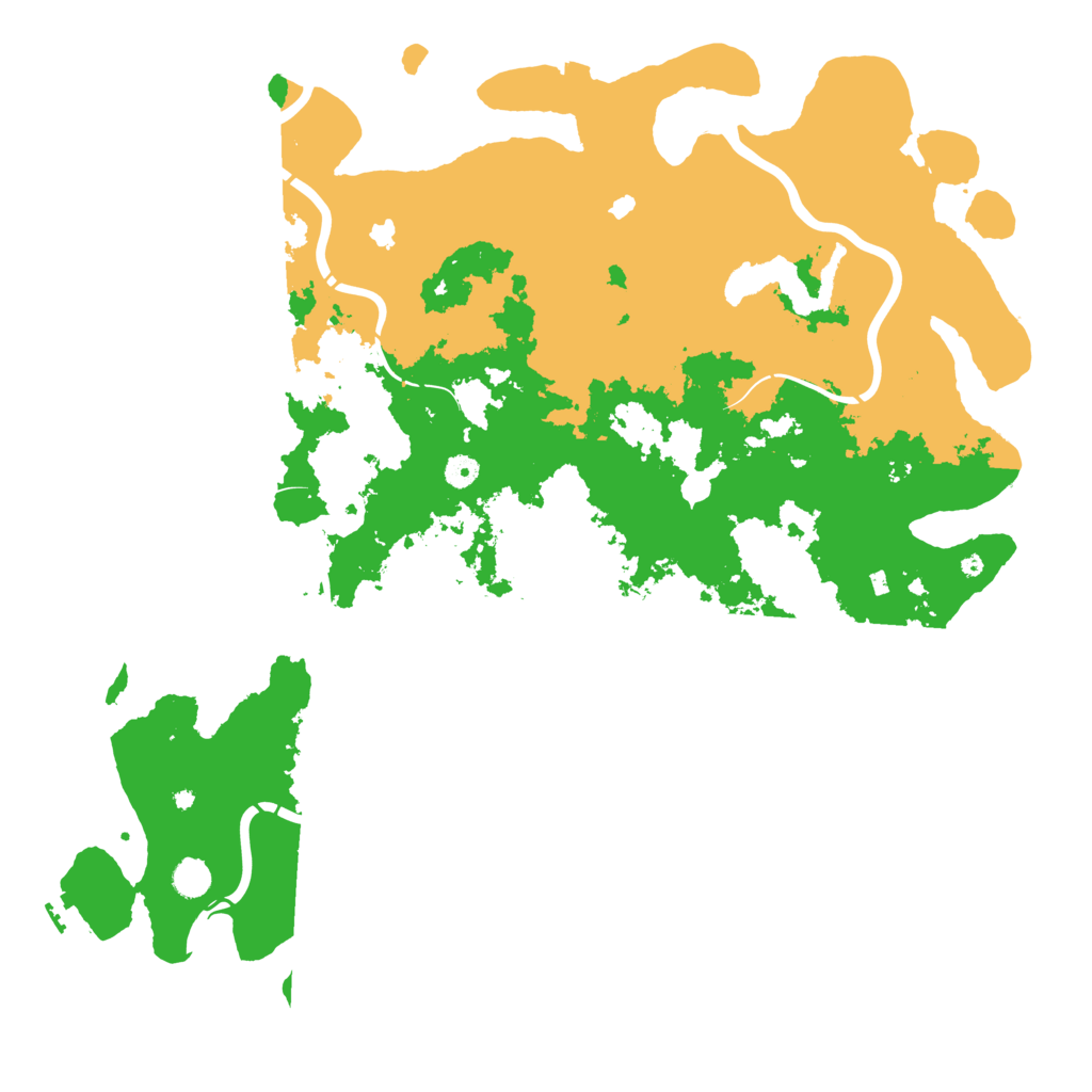 Biome Rust Map: Procedural Map, Size: 5000, Seed: 821345931