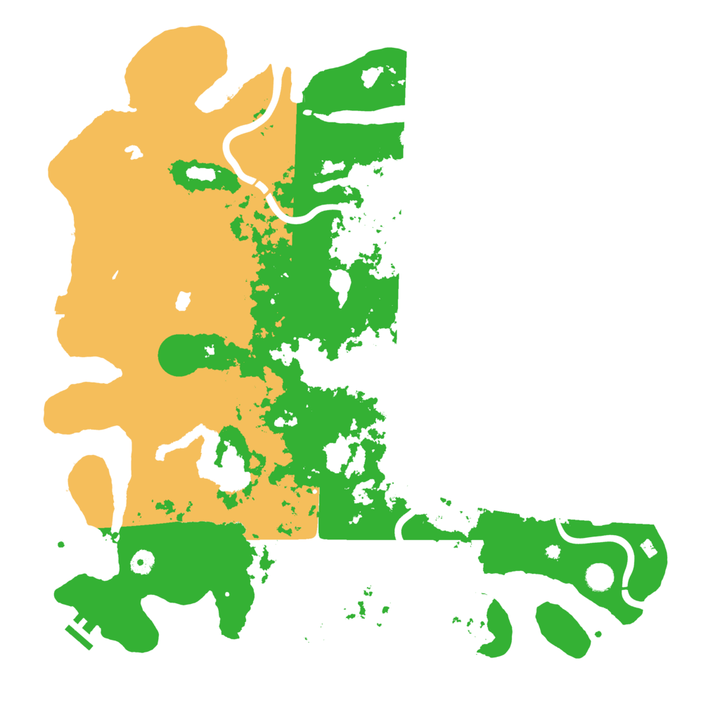 Biome Rust Map: Procedural Map, Size: 4500, Seed: 491653025