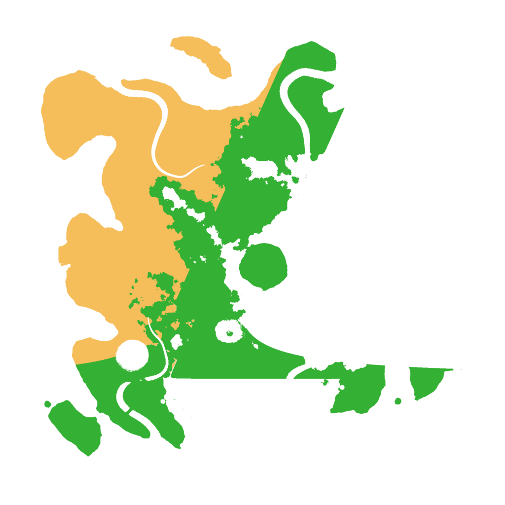 Biome Rust Map: Procedural Map, Size: 3000, Seed: 25
