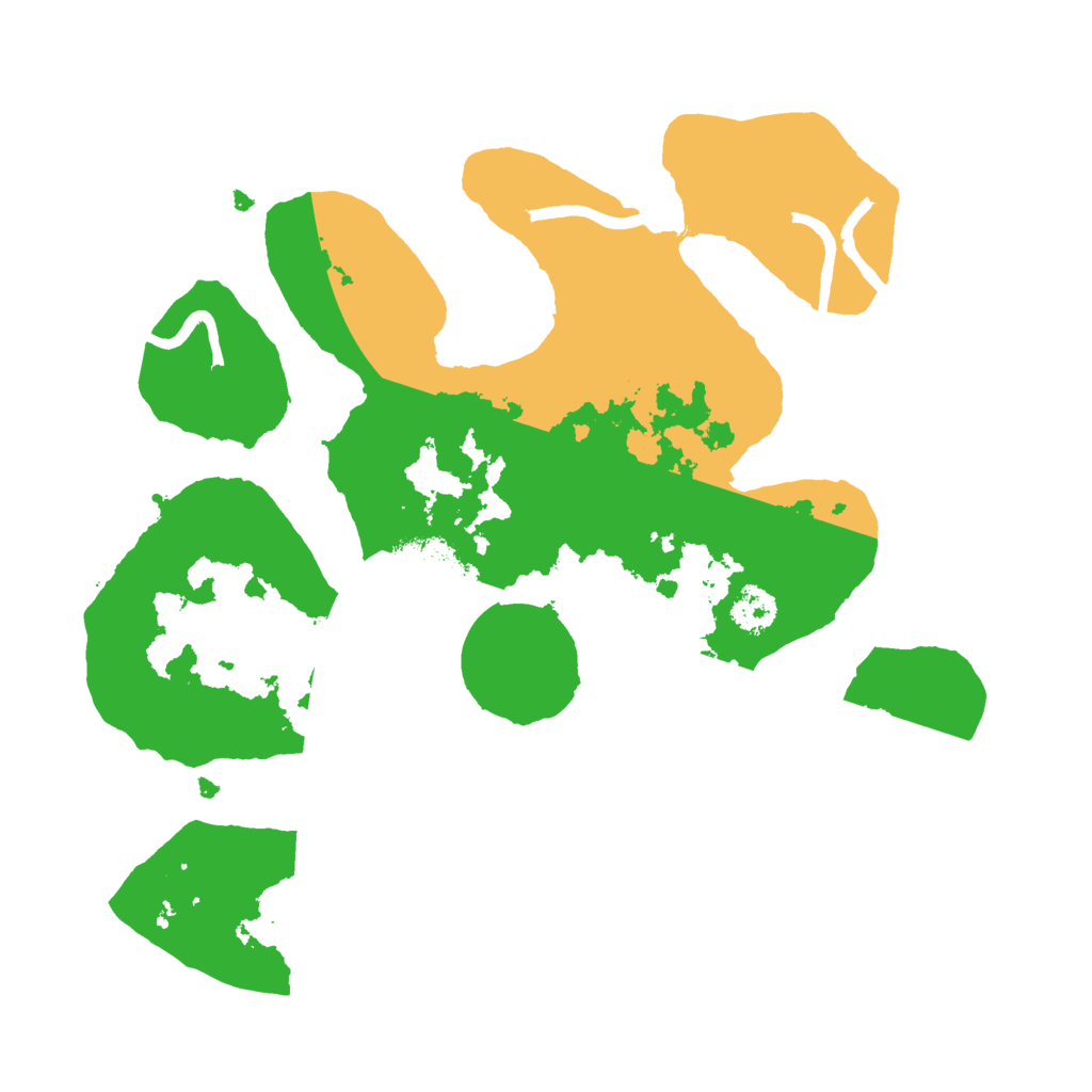 Biome Rust Map: Procedural Map, Size: 2500, Seed: 95343