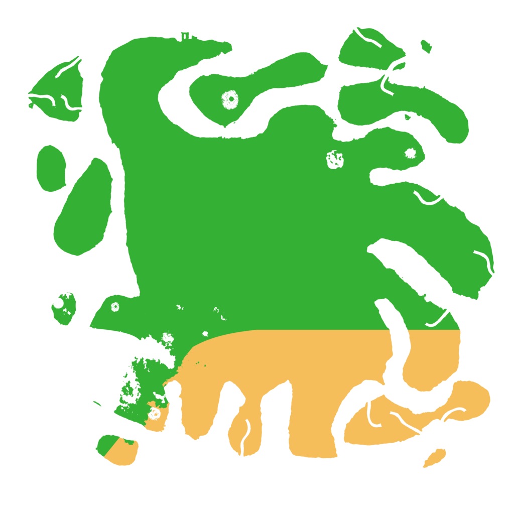 Biome Rust Map: Procedural Map, Size: 4300, Seed: 43911881