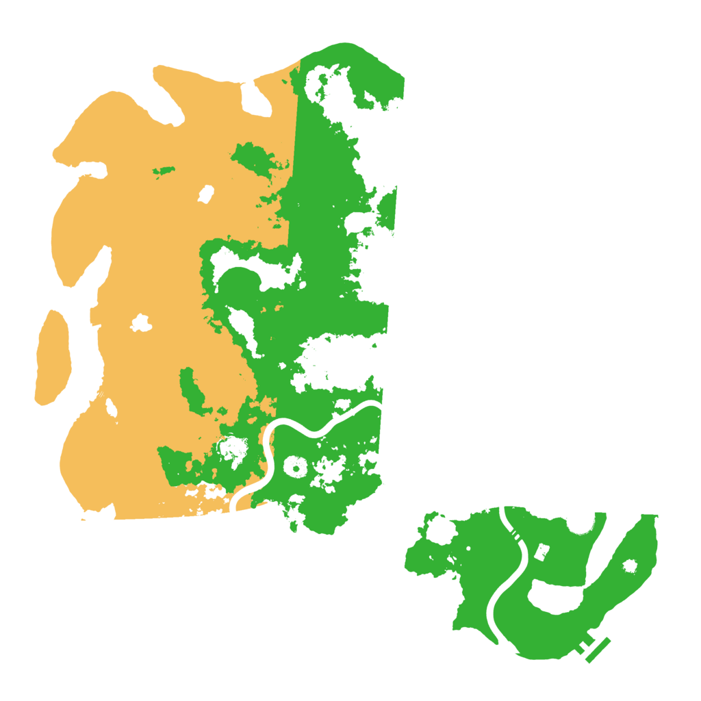 Biome Rust Map: Procedural Map, Size: 4500, Seed: 1801136080