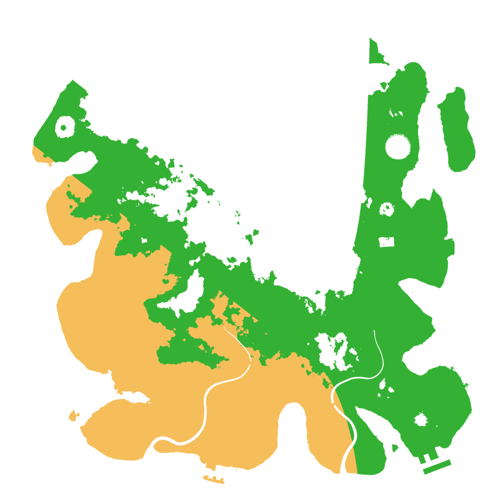 Biome Rust Map: Procedural Map, Size: 3550, Seed: 894492