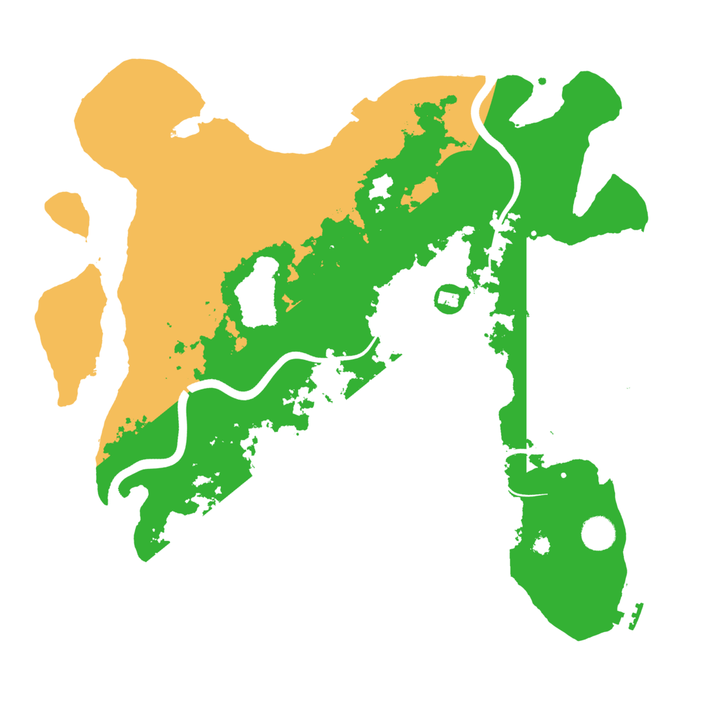 Biome Rust Map: Procedural Map, Size: 3700, Seed: 99531