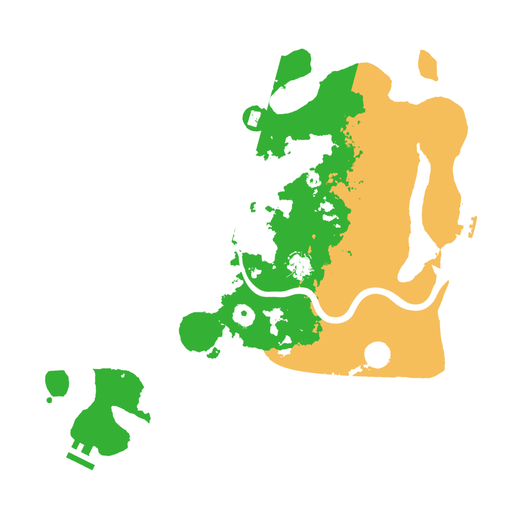 Biome Rust Map: Procedural Map, Size: 3500, Seed: 12123434