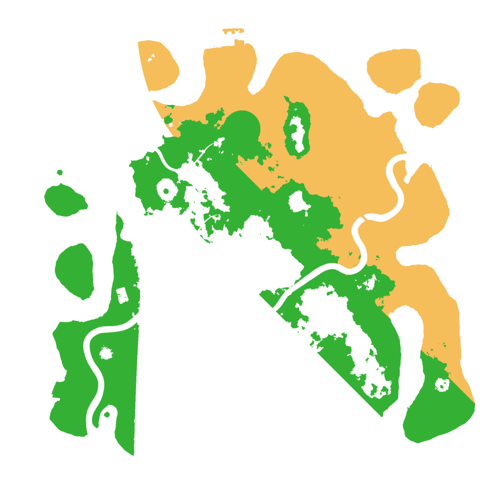 Biome Rust Map: Procedural Map, Size: 3600, Seed: 5234