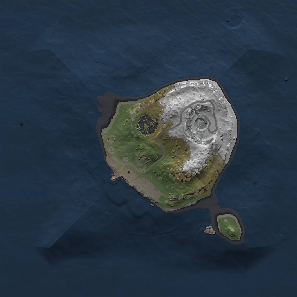 Rust Map: Procedural Map, Size: 1500, Seed: 1429273463, 6 Monuments