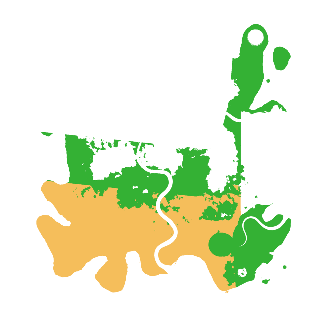 Biome Rust Map: Procedural Map, Size: 3550, Seed: 500927