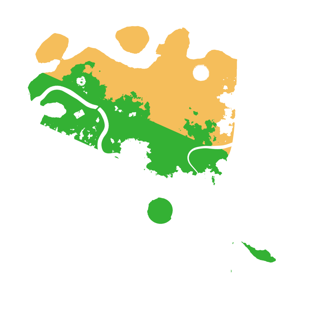 Biome Rust Map: Procedural Map, Size: 3500, Seed: 672047018
