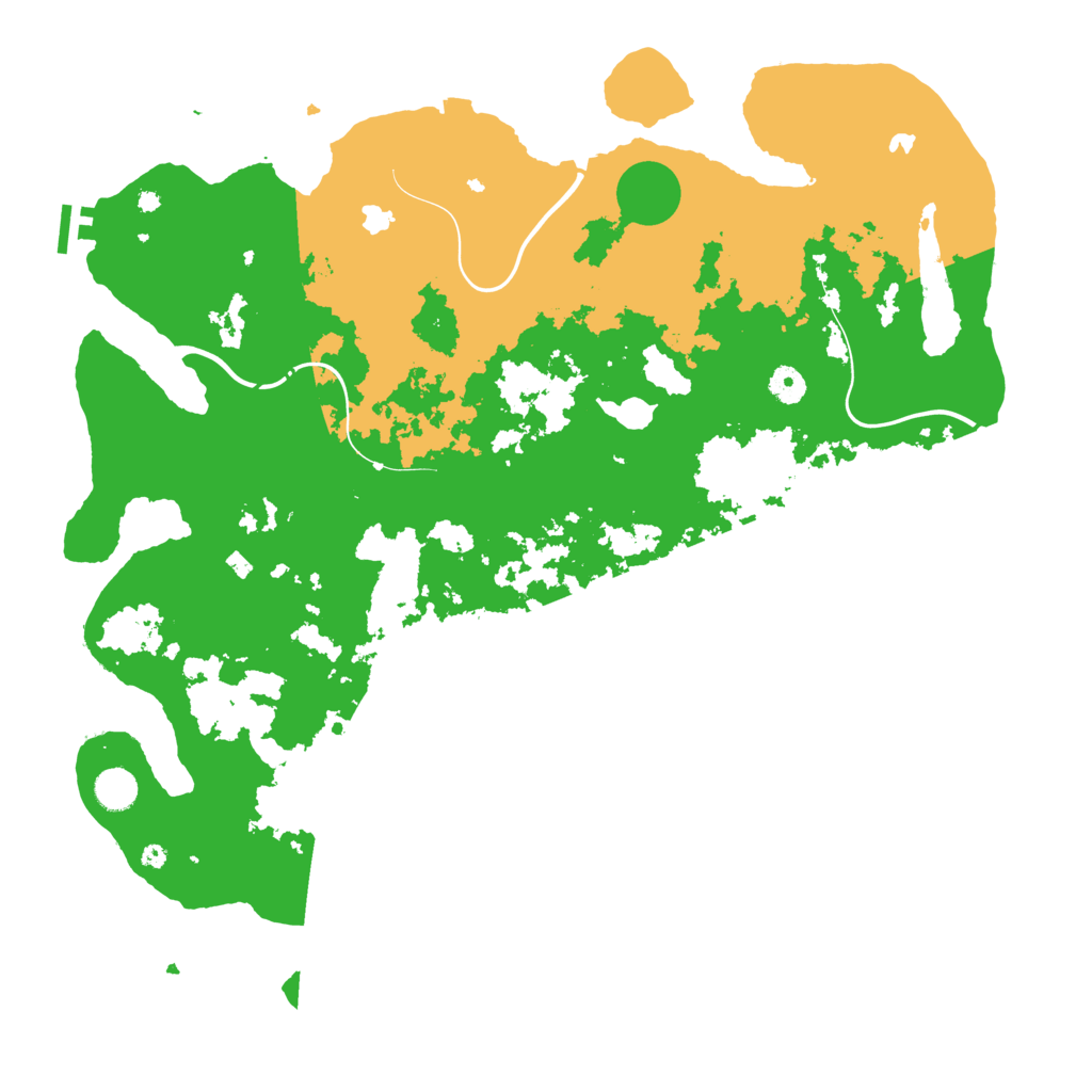 Biome Rust Map: Procedural Map, Size: 4500, Seed: 933457745