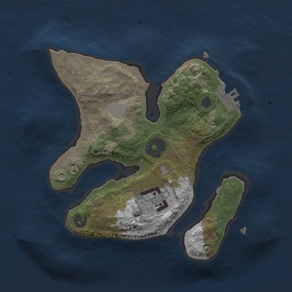 Rust Map: Procedural Map, Size: 2200, Seed: 1775304158, 7 Monuments