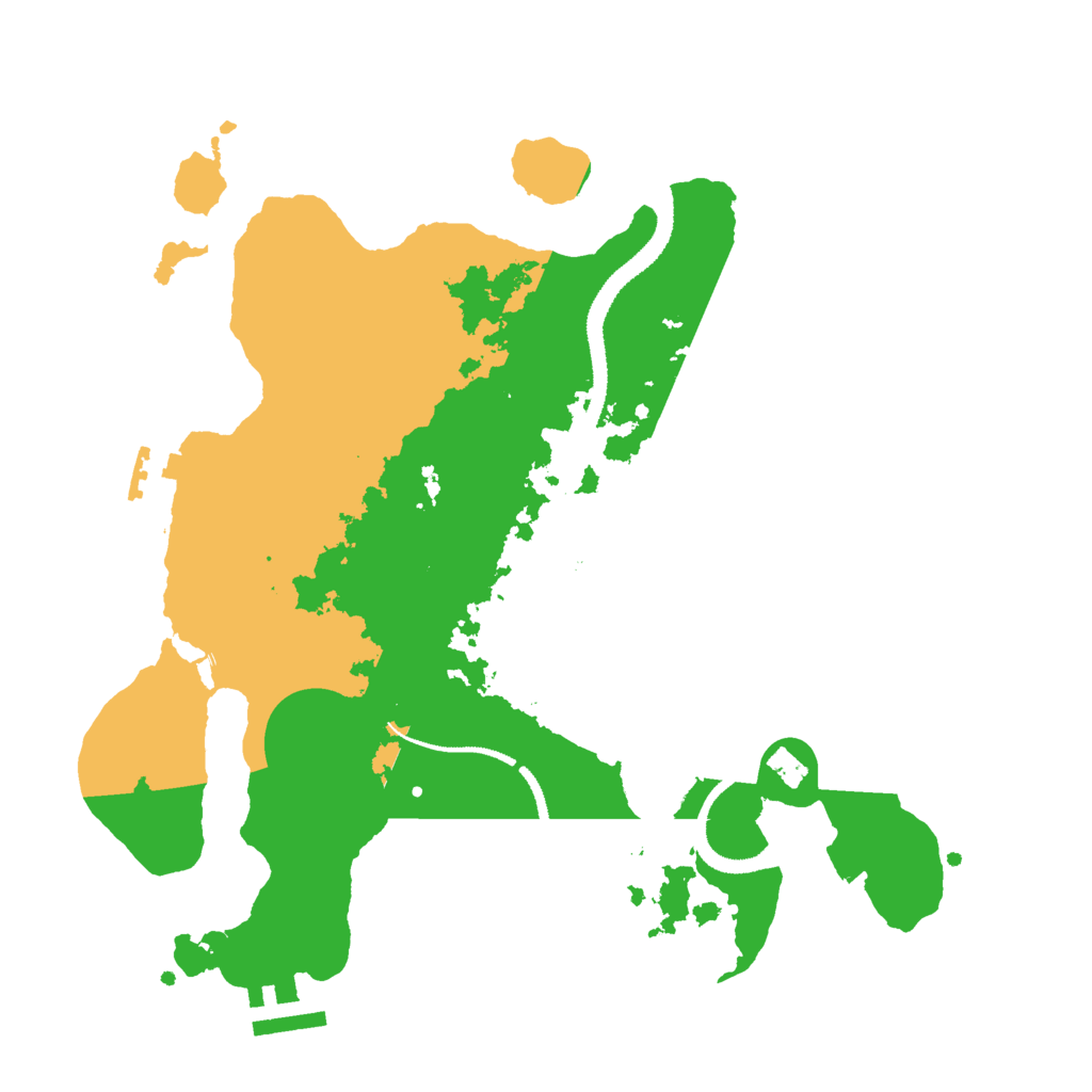 Biome Rust Map: Procedural Map, Size: 3000, Seed: 1633713361