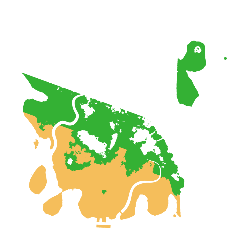 Biome Rust Map: Procedural Map, Size: 3500, Seed: 410