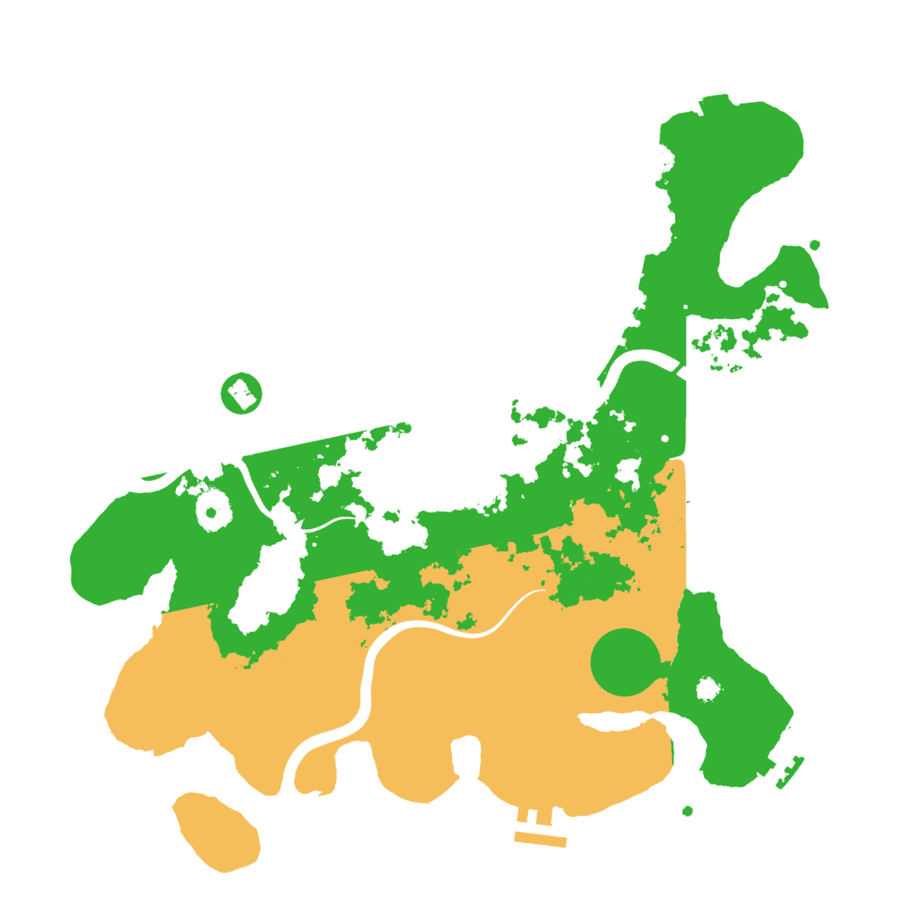 Biome Rust Map: Procedural Map, Size: 3550, Seed: 237412