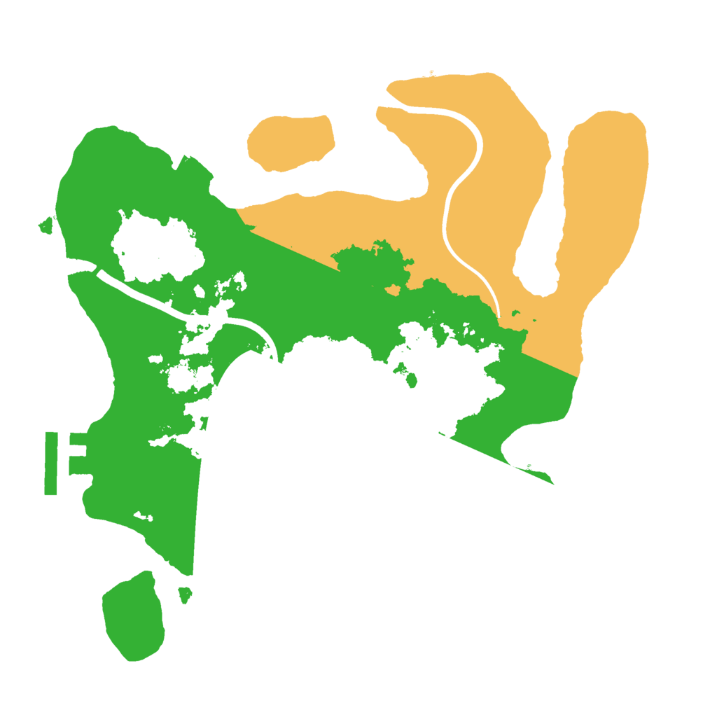 Biome Rust Map: Procedural Map, Size: 2300, Seed: 1259