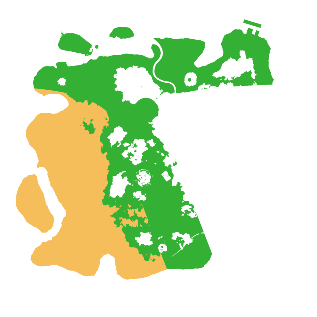 Biome Rust Map: Procedural Map, Size: 3550, Seed: 489432