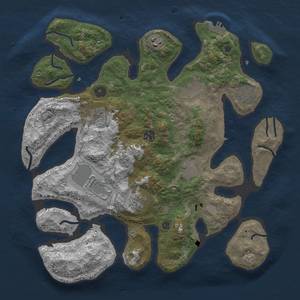 Thumbnail Rust Map: Procedural Map, Size: 3800, Seed: 95, 17 Monuments