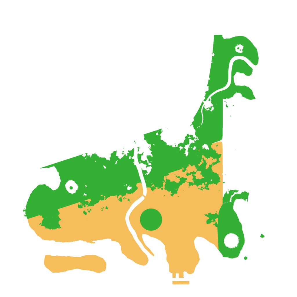 Biome Rust Map: Procedural Map, Size: 3550, Seed: 410978