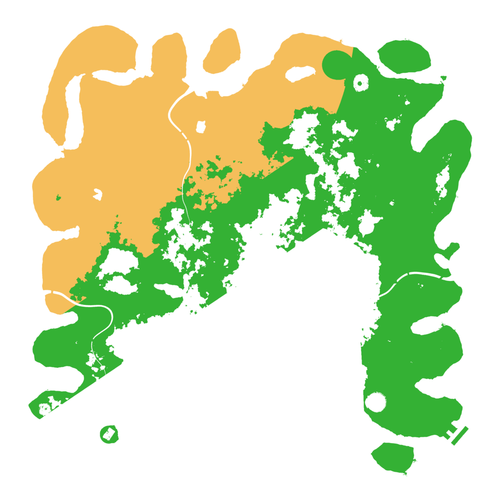 Biome Rust Map: Procedural Map, Size: 4500, Seed: 1351053166