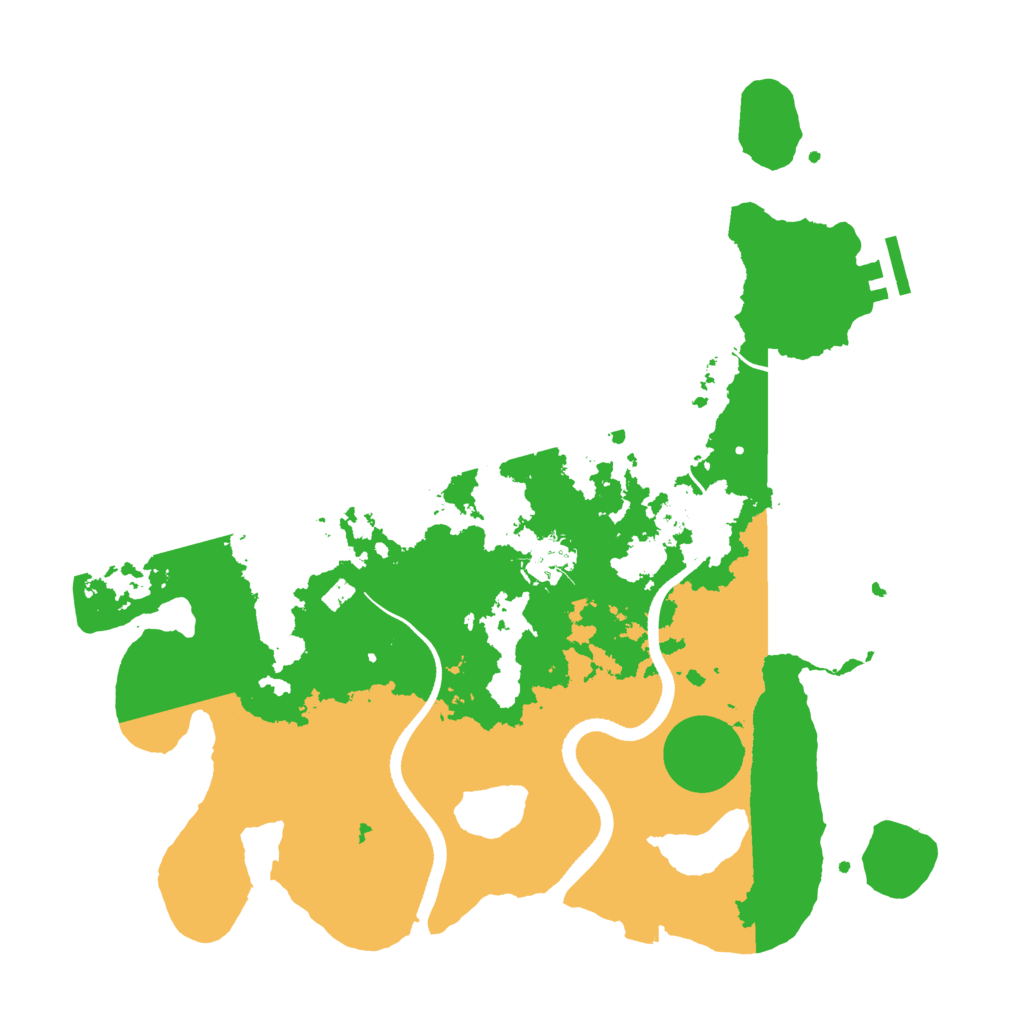 Biome Rust Map: Procedural Map, Size: 3500, Seed: 6400681