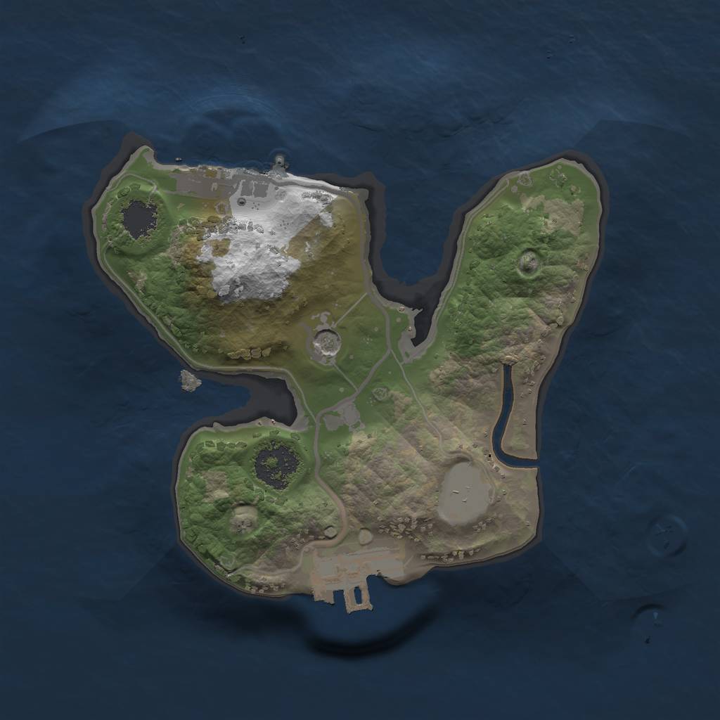 Rust Map: Procedural Map, Size: 1700, Seed: 28538, 8 Monuments