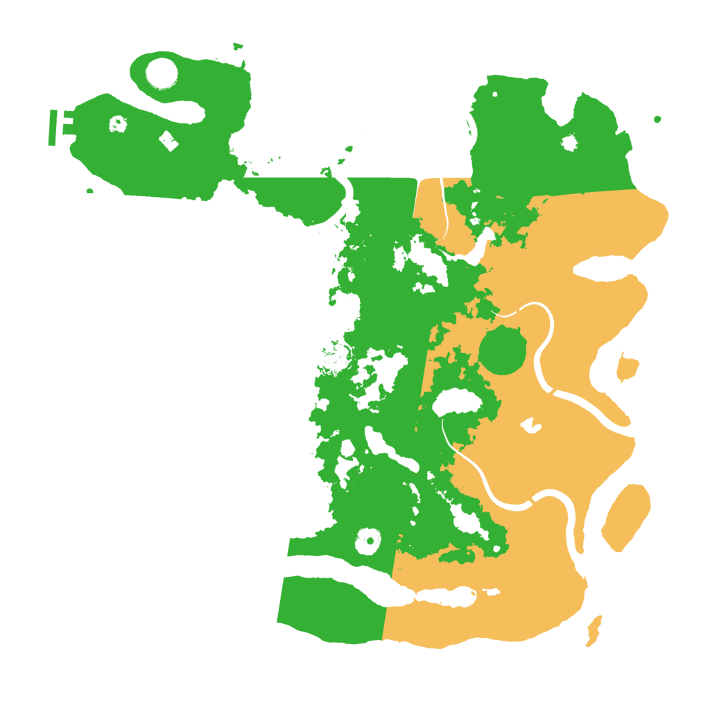 Biome Rust Map: Procedural Map, Size: 4000, Seed: 64543
