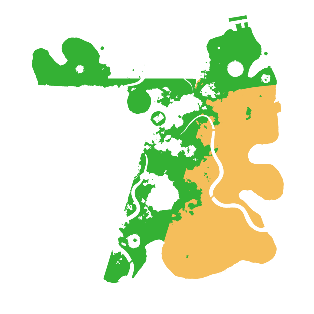 Biome Rust Map: Procedural Map, Size: 3500, Seed: 875947639