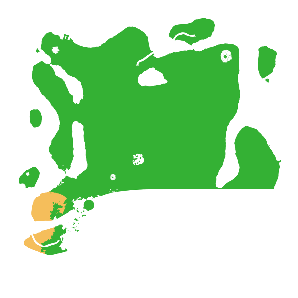 Biome Rust Map: Procedural Map, Size: 3800, Seed: 1986