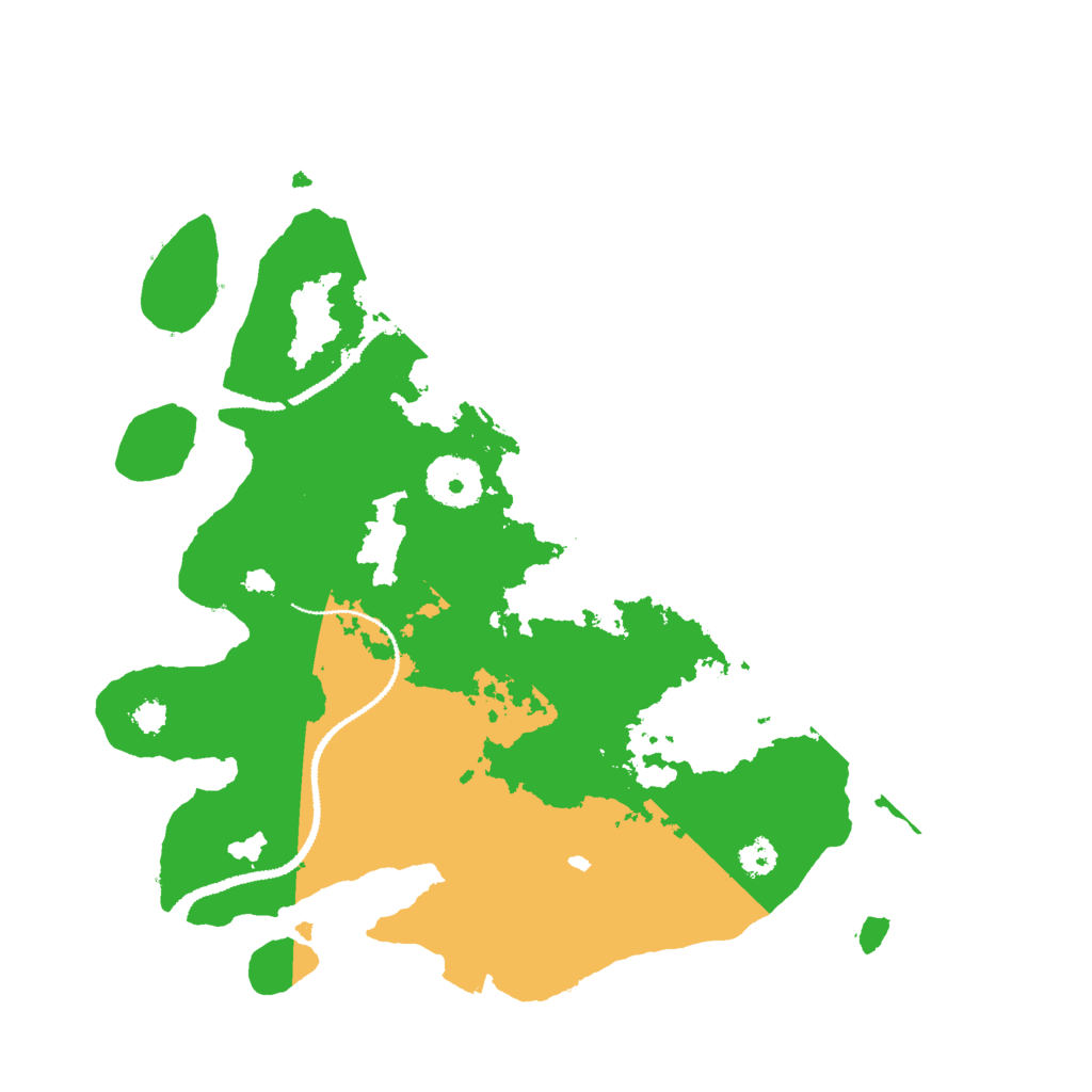 Biome Rust Map: Procedural Map, Size: 3000, Seed: 166826723