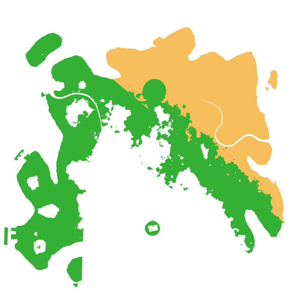 Biome Rust Map: Procedural Map, Size: 3550, Seed: 66633