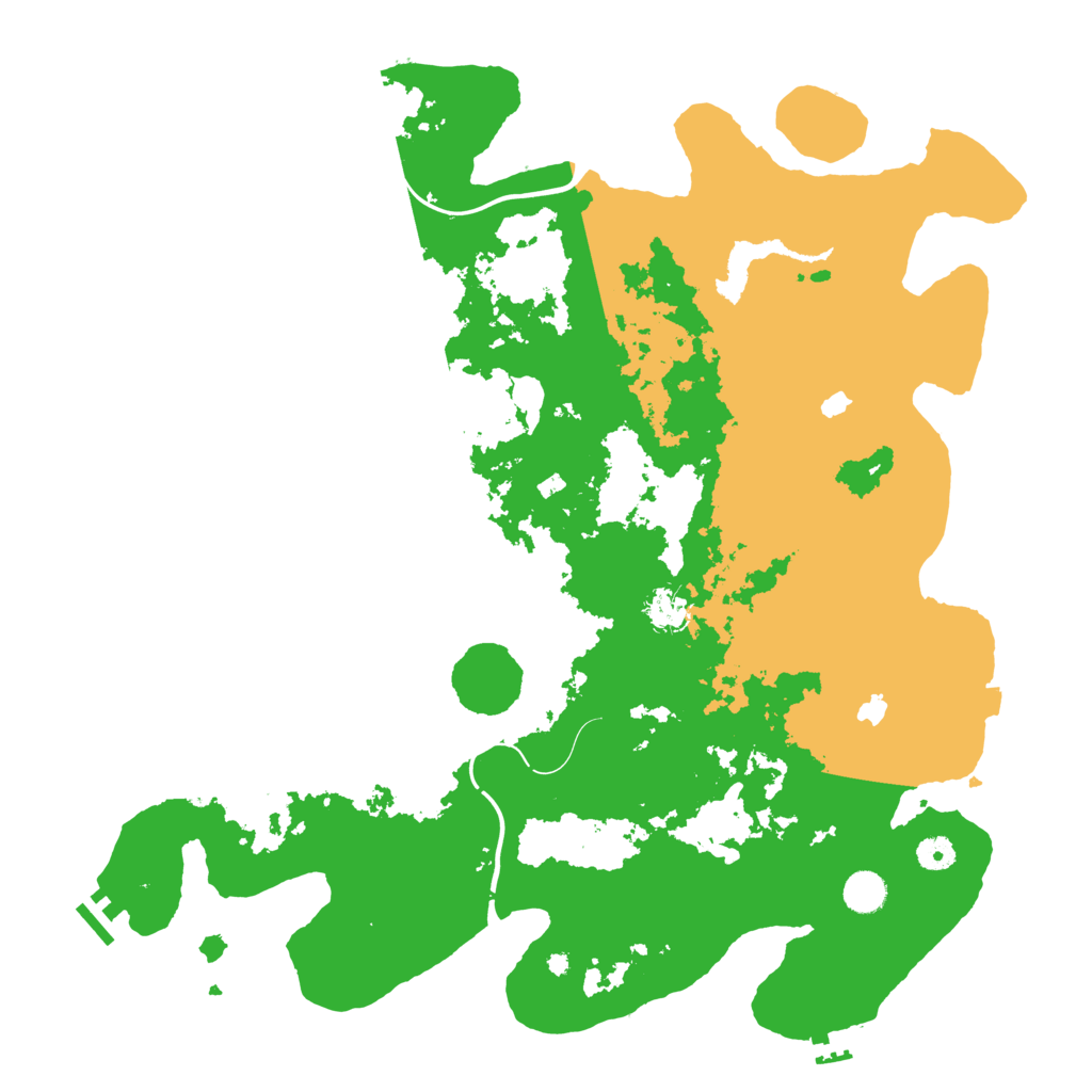Biome Rust Map: Procedural Map, Size: 4500, Seed: 110015