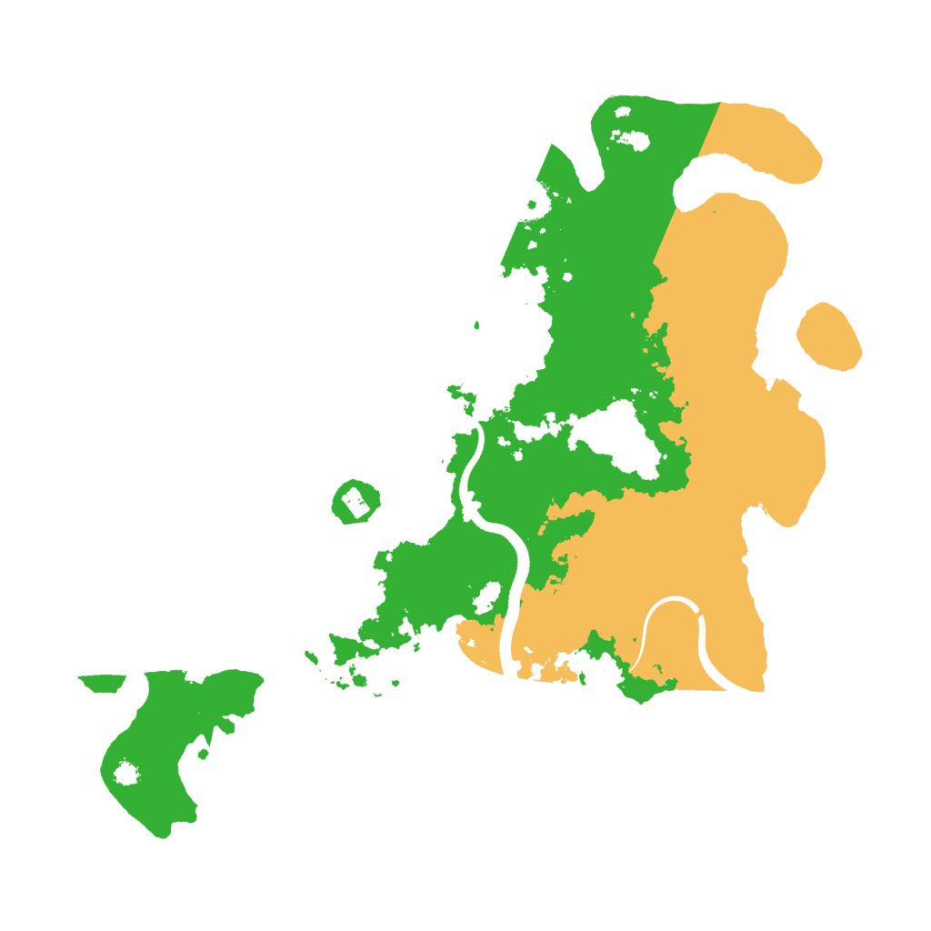 Biome Rust Map: Procedural Map, Size: 3550, Seed: 611161