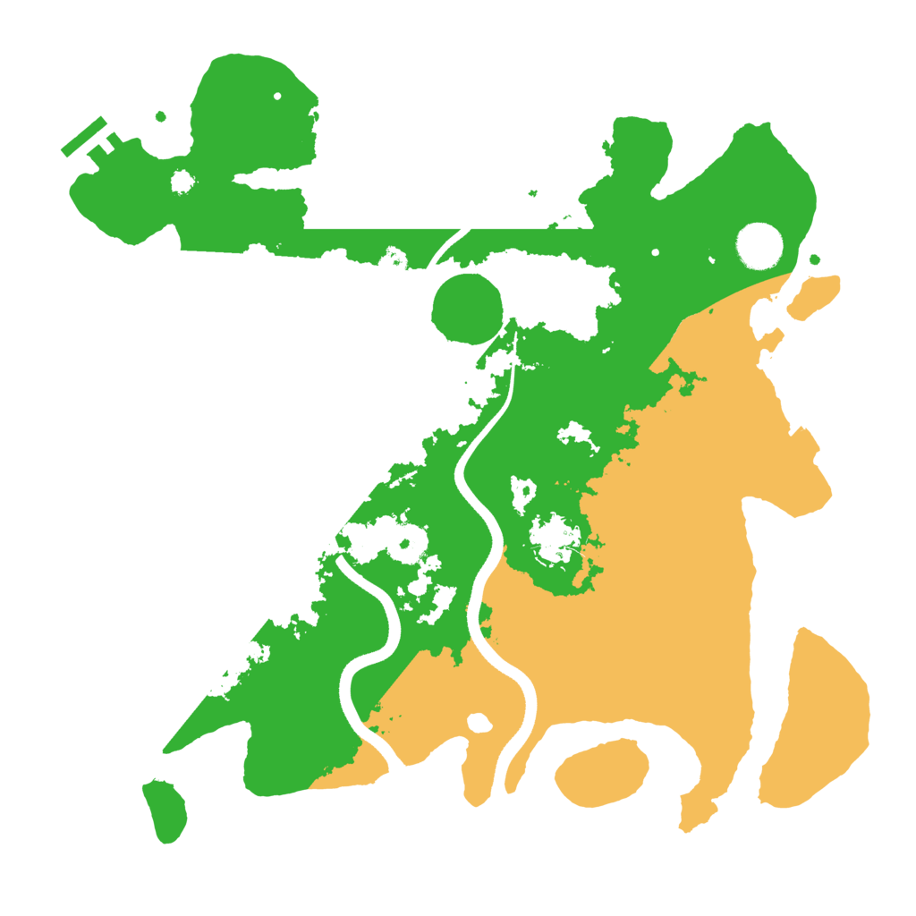 Biome Rust Map: Procedural Map, Size: 3500, Seed: 1237556291
