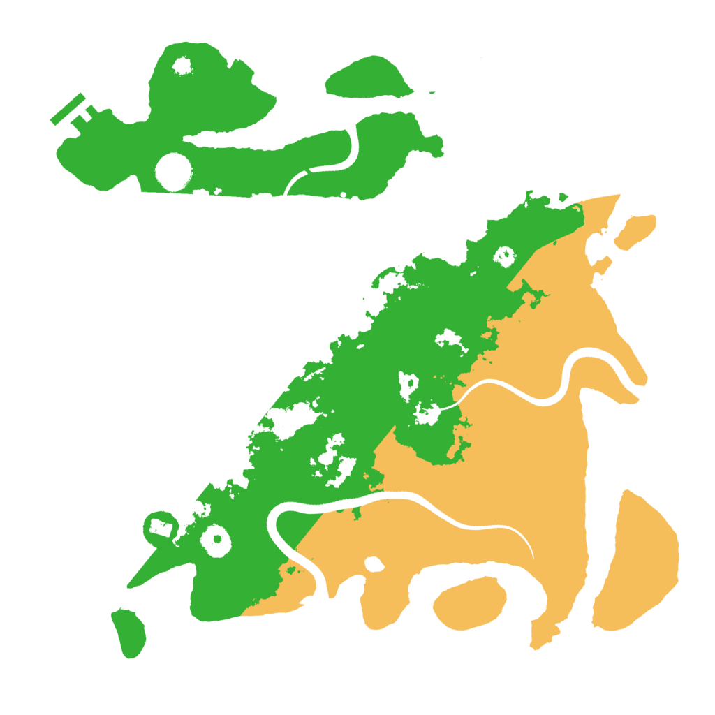 Biome Rust Map: Procedural Map, Size: 3500, Seed: 1237556291