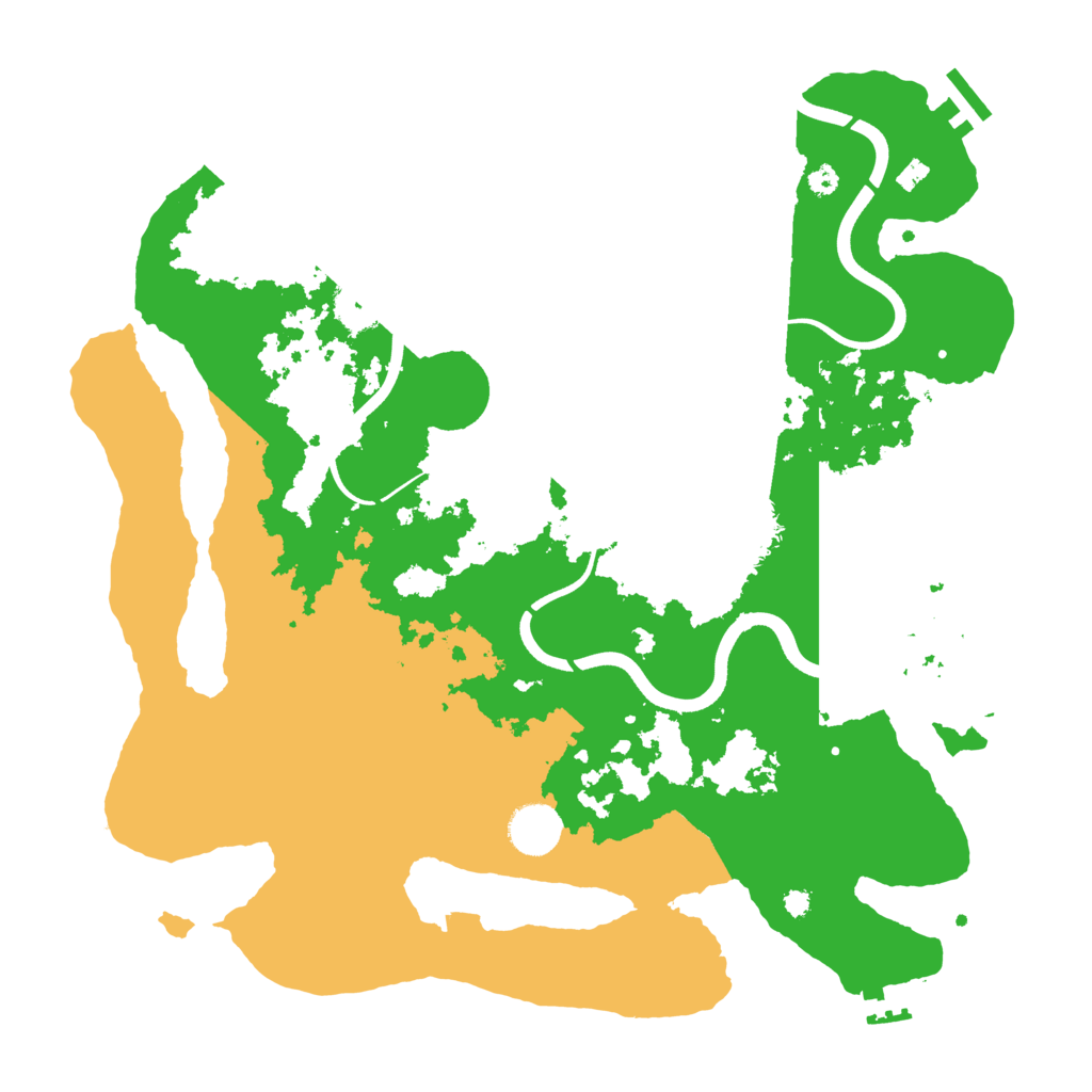 Biome Rust Map: Procedural Map, Size: 3700, Seed: 380633253